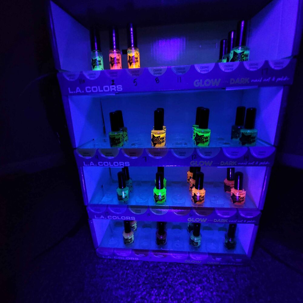 Glow In The Dark/ black light Halloween rave club y2k Nail Art kidcore - Picture 3 of 16